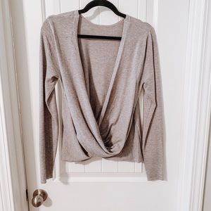 Large open back sweater